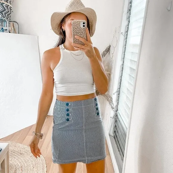 Talbots Nautical Striped Skirt size 4 - Picture 2 of 11